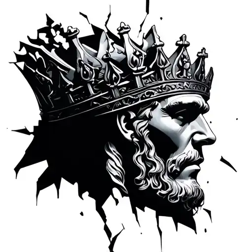 Chess King Piece Cracked But Standing