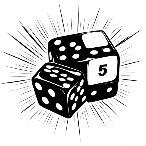 Two Dice Landing On 2 & 5