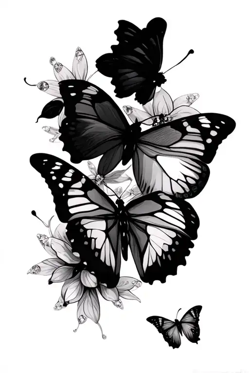 Butterflies And Dimionds