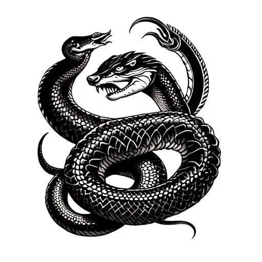 Vishnu And Snake Forearm Tattoo Ideas