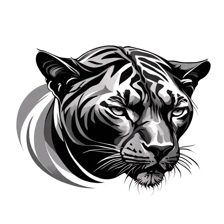 Panther And Color Abstract Color