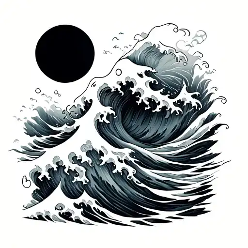 Wave Design Representation Of Unknows Of Life But It Keeps Going