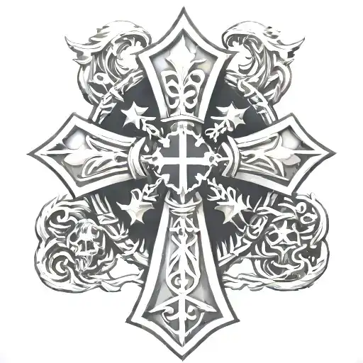 Warhammer 40K Black Templar Cross Intertwined