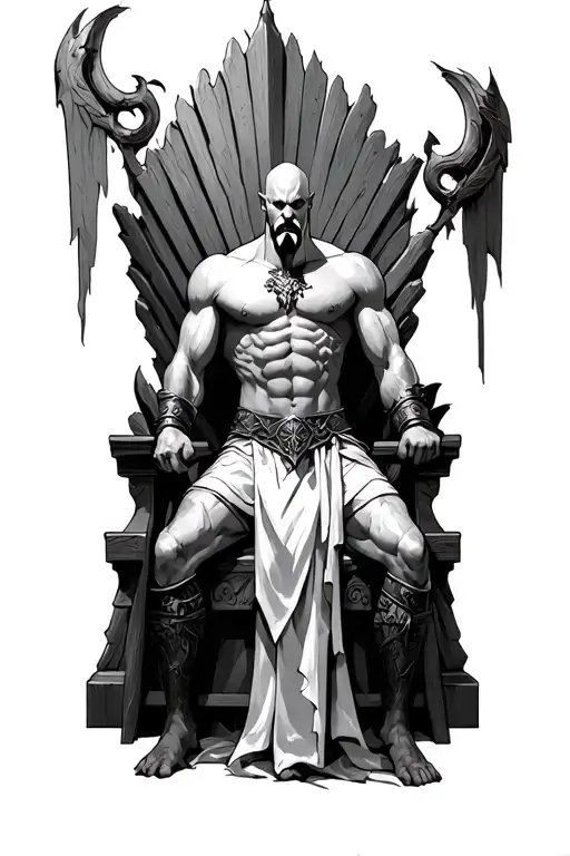 Kratos On Throne
