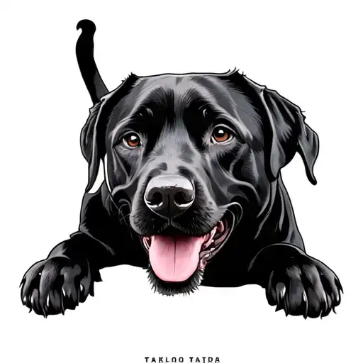 Aggressive Black Labrador Retriever