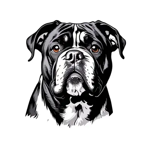 Bull Mastiff Silhouette