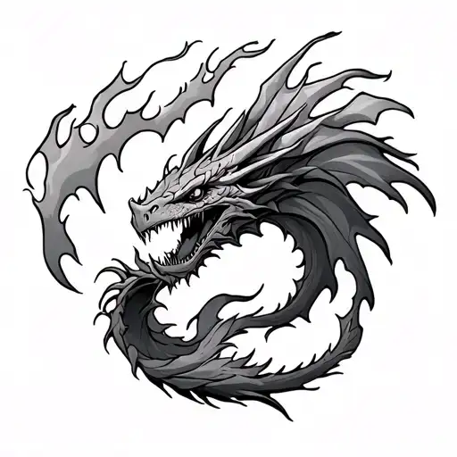 Dracarys Flames Left Arm Sleeve