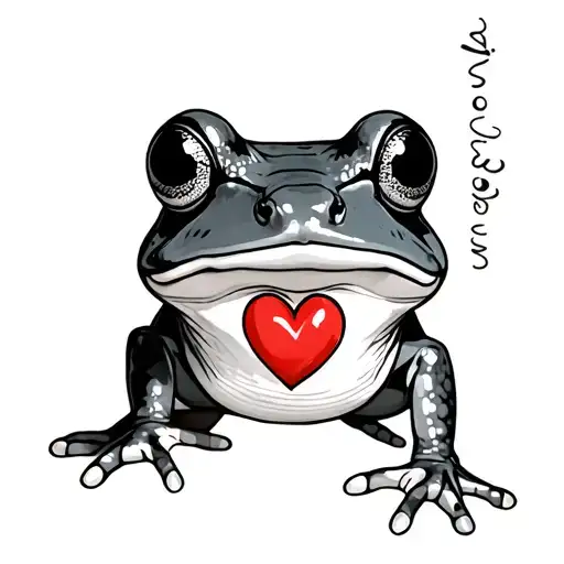 Frog With Piece Of Heart