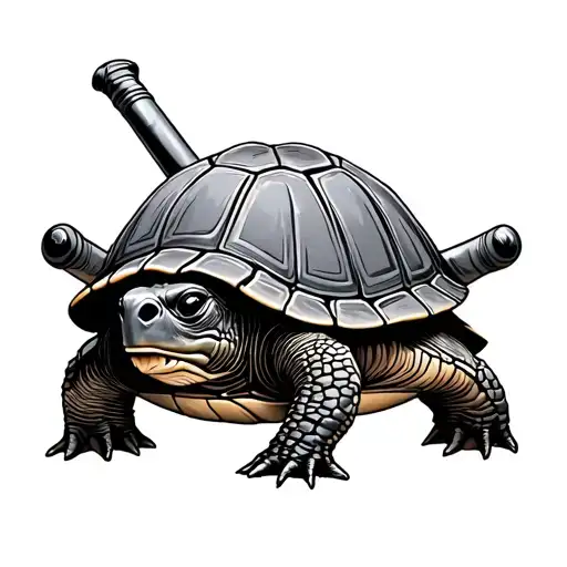 Shellback Turtle With Crossed Cannons Royal Navy