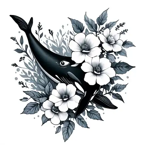 Whale Tale Flowers Ankle Brace3