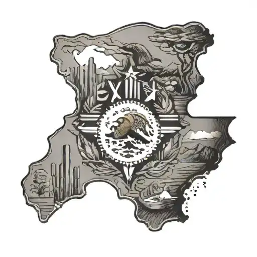 Mexico And Texas Unique Minimalist