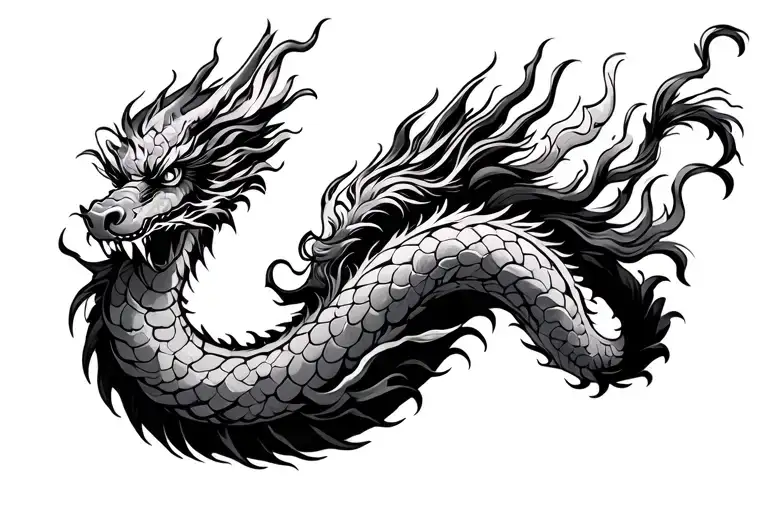 Chinese Dragon Wrapped Around Wrist Like A Bracelet