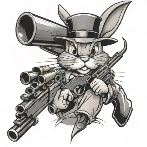 Bugs Bunny Double Barrel Shotgun