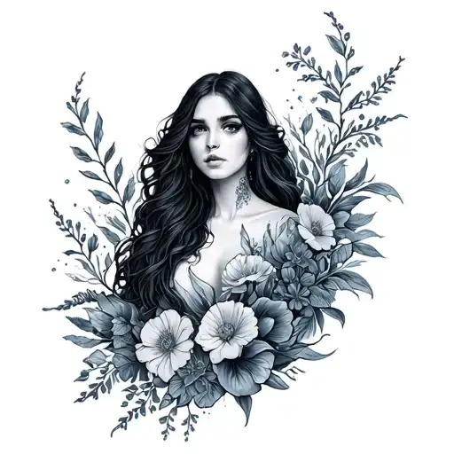 Witchy Ocean Floral Sleeve