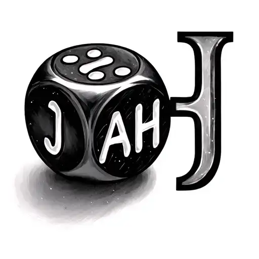 Dice With Letters J A H