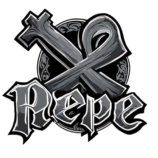 Cross And Pepe Name Written