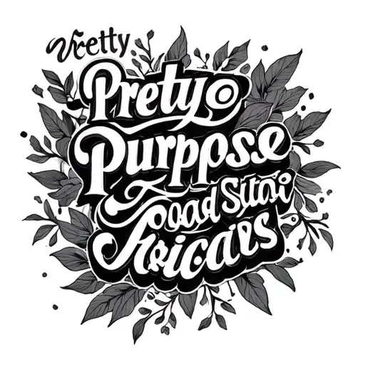 Pretty On Purpose In Different Fonts