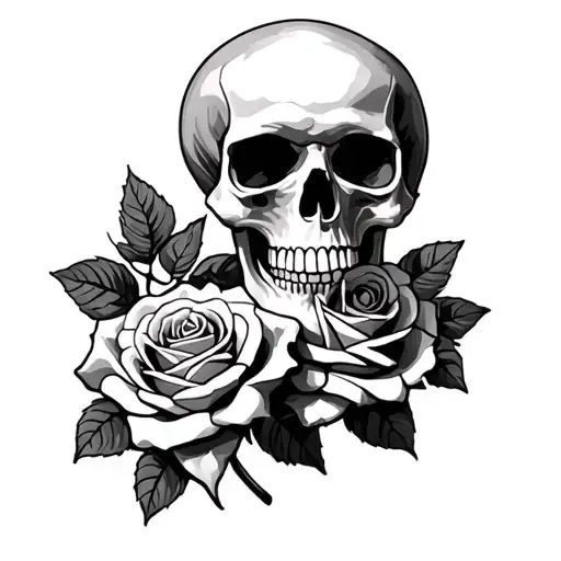 Skull And Roses