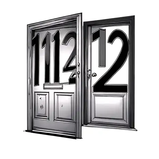 A Door With The Number 112A