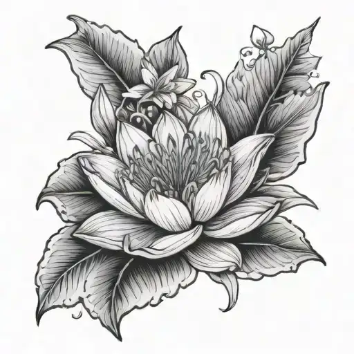 Water Lilly Daffodil Holley Berry