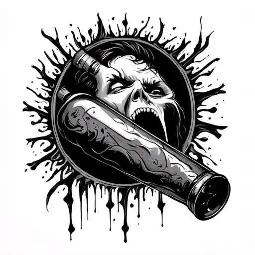 A Tatto That Represents Bottled Anger And Feelings And Feelings Alone And Depression