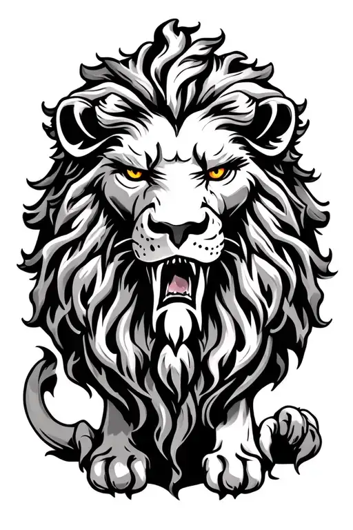 Celtic Lion Crying Blood Tears