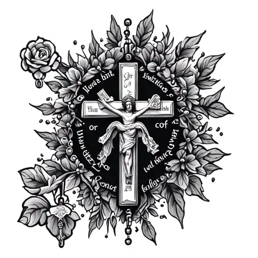 Rosary With Bible Verse