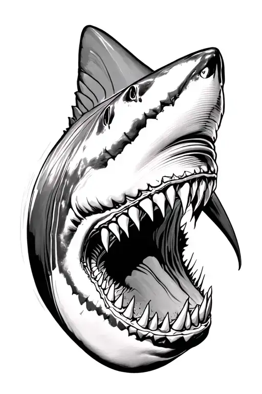 Shark Jaws Wide Open