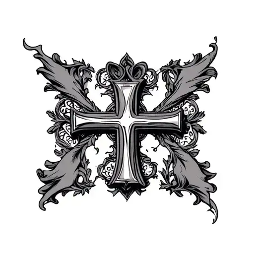 Roman Numerals Xi Vii Mmiv Cross