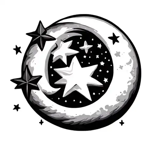 Stars And Moon