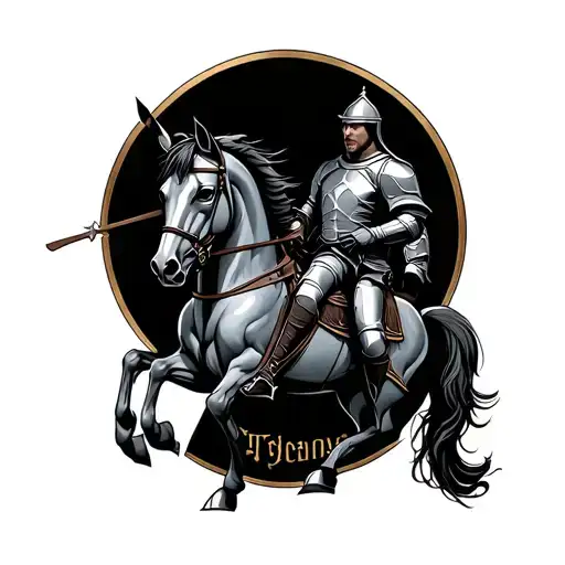 Knight On Horse