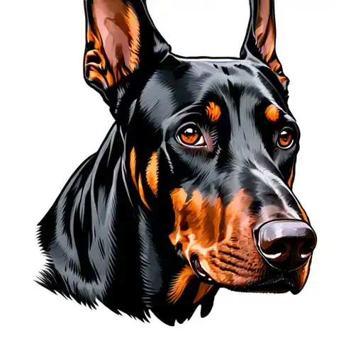 Doberman Tattoos In Graphic Caviar