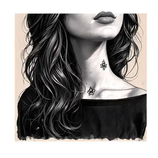 A Subtle Neck Tatto That Tells A Story Of A Girl Who Felt Small And Is Now Beautiful And Amazing