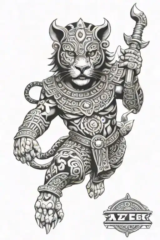 Aztec Jaguar Warrior