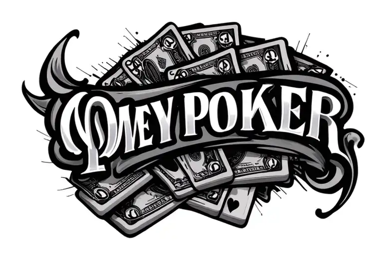 Casino Game Money Poker Tribals Text