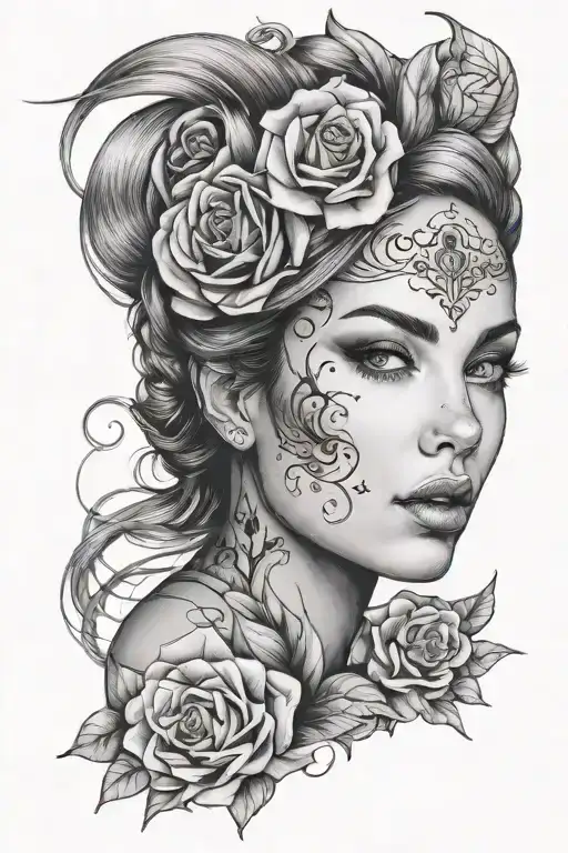 Beautiful Woman's Face