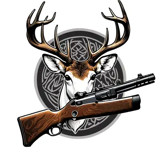Deer Hunting Rifle Intertwined