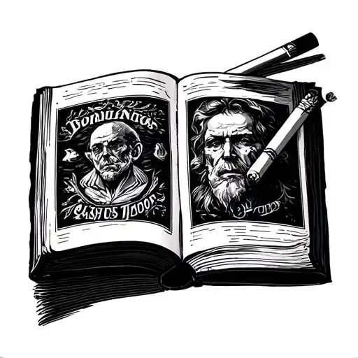 Gabriel Book And Cigarette