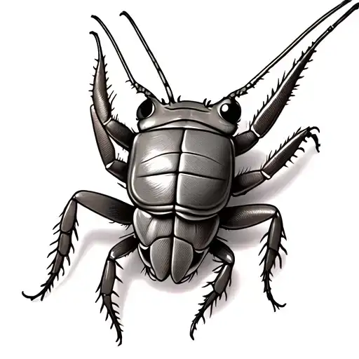 Cockroach Next To A Baby