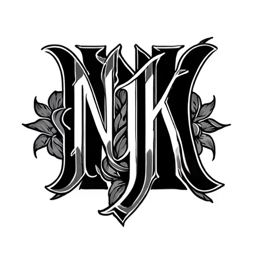 Njk Initials Intertwined