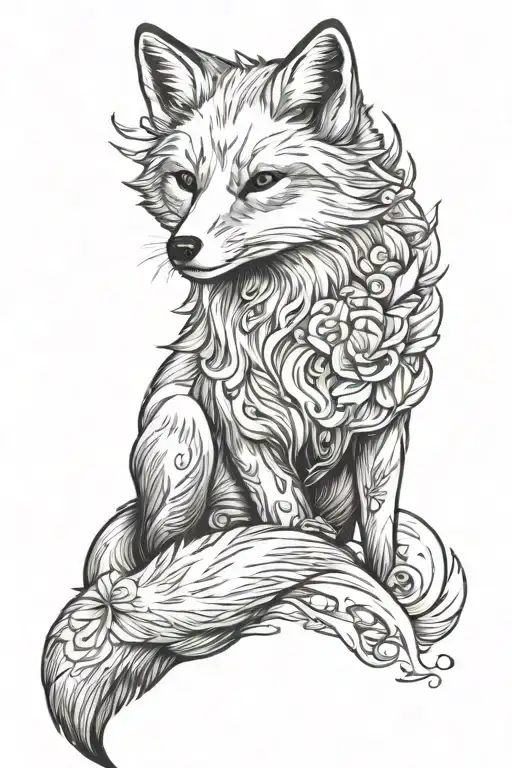 Artic Fox Surrounded