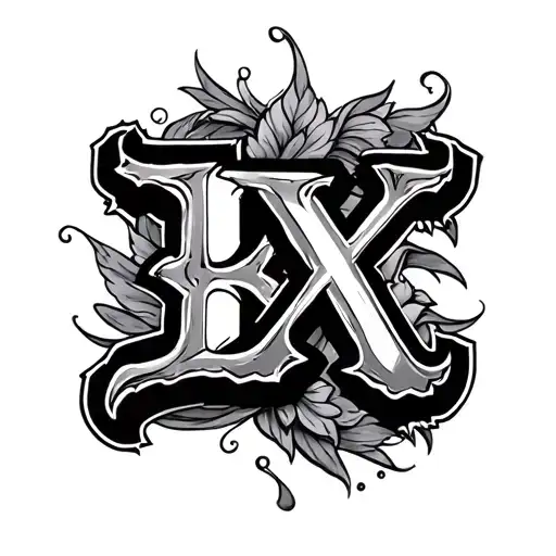 Capial B With E And X