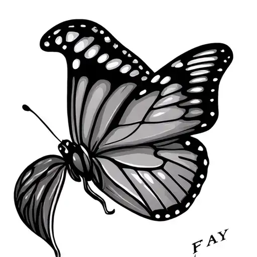 Butterfly With The Name Fay