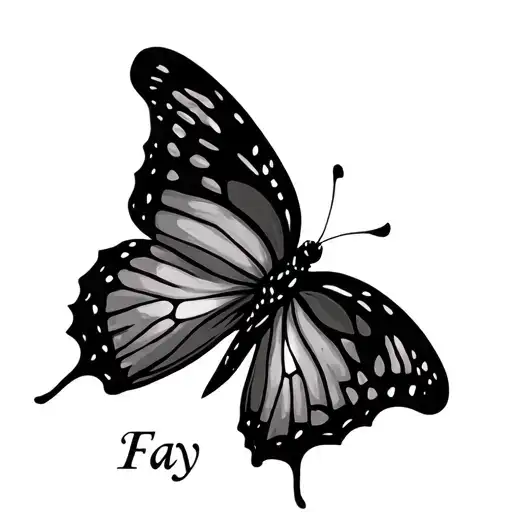 Butterfly With The Name Fay