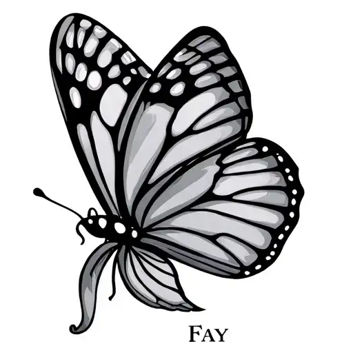 Butterfly With The Name Fay