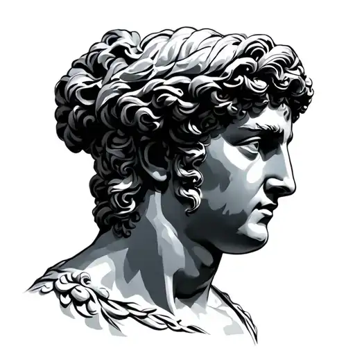 Greek Sculpture With Filagree