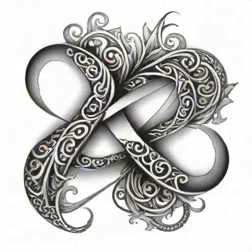 Infinity Sign Intervened With Alpha Sign