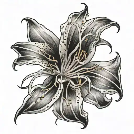 Spider Lily Flower Intertwined