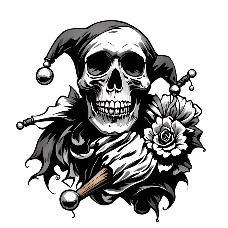 Skull With Jester Hat