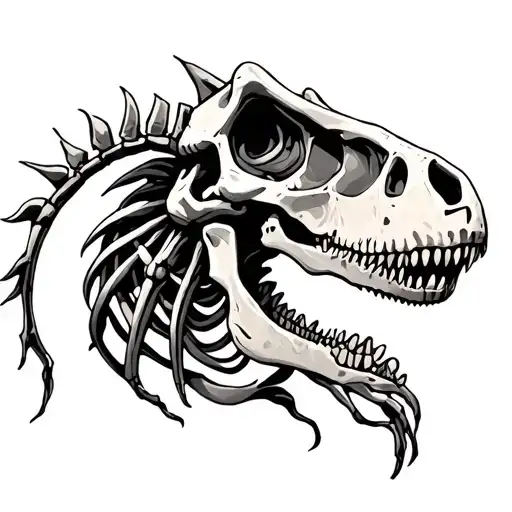 The Skeleton Of The Dinosvar Of The Biomechanics On The Forearm